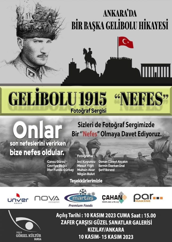 GELİBOLU 1915 "NEFES" Fotoğraf Sergisi 100. yılda tam 5 ayrı şehirde sergilendi...